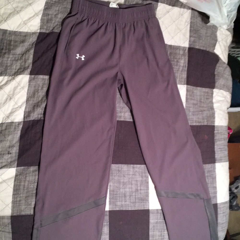 Grey Under Armour track pants